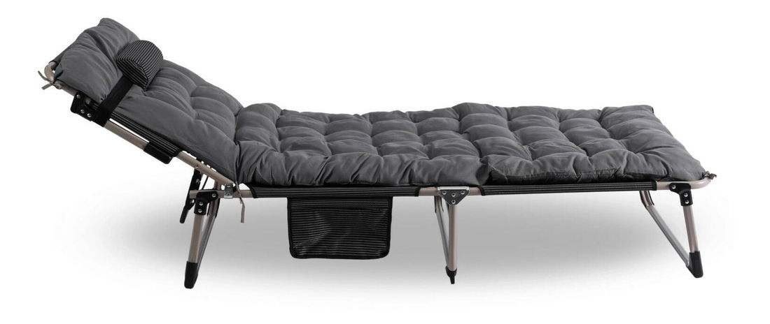 Zahradní lehátko Venden (šedá)