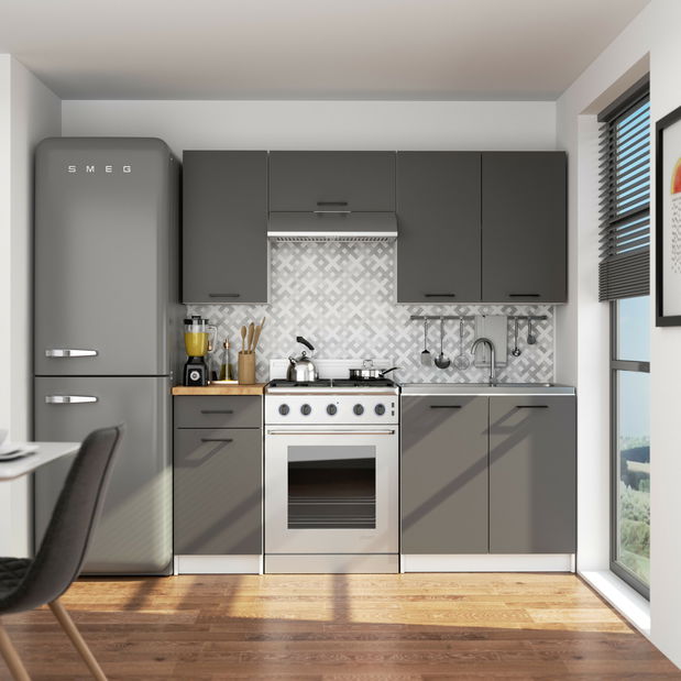 Horní kuchyňská skříňka Organo W1 40 (bílá + grafit)