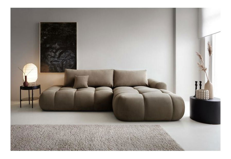 Rohová sedací souprava Ombre (P) (salvador 03 + černá)