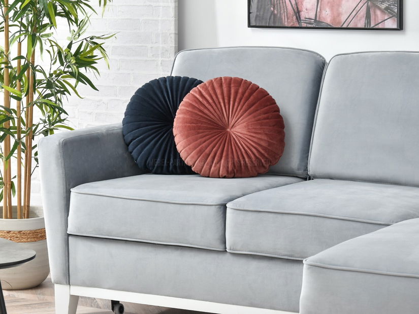 Rohová sedačka Biblioteca (šedá + bílá)