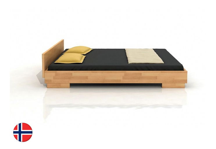 Jednolůžková postel 120 cm Naturlig Larsos Long (buk) (s roštem)