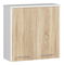 Závěsná koupelnová skříňka Farid TYP5 (bílá + dub sonoma)