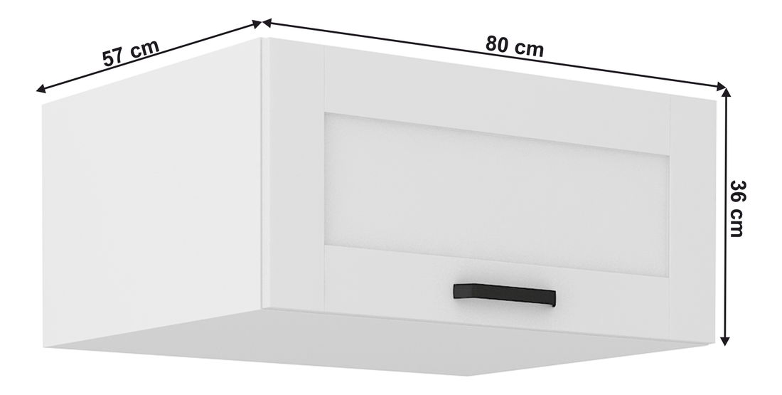 Horní skříňka Lesana 1 (bílá) 80 NAGU-36 1F 