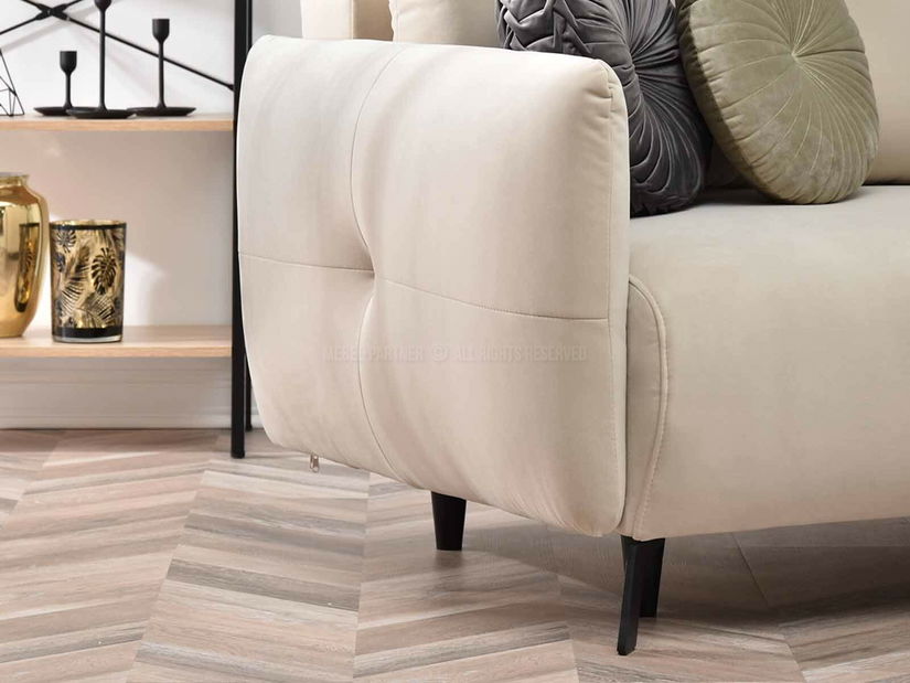 Pohovka dvousedačka Lasciare (béžová + černá)