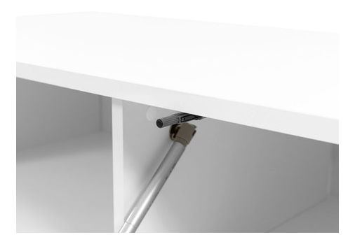 Obývací stěna Madrealla II (bílá + lesk bílý + zlatá)