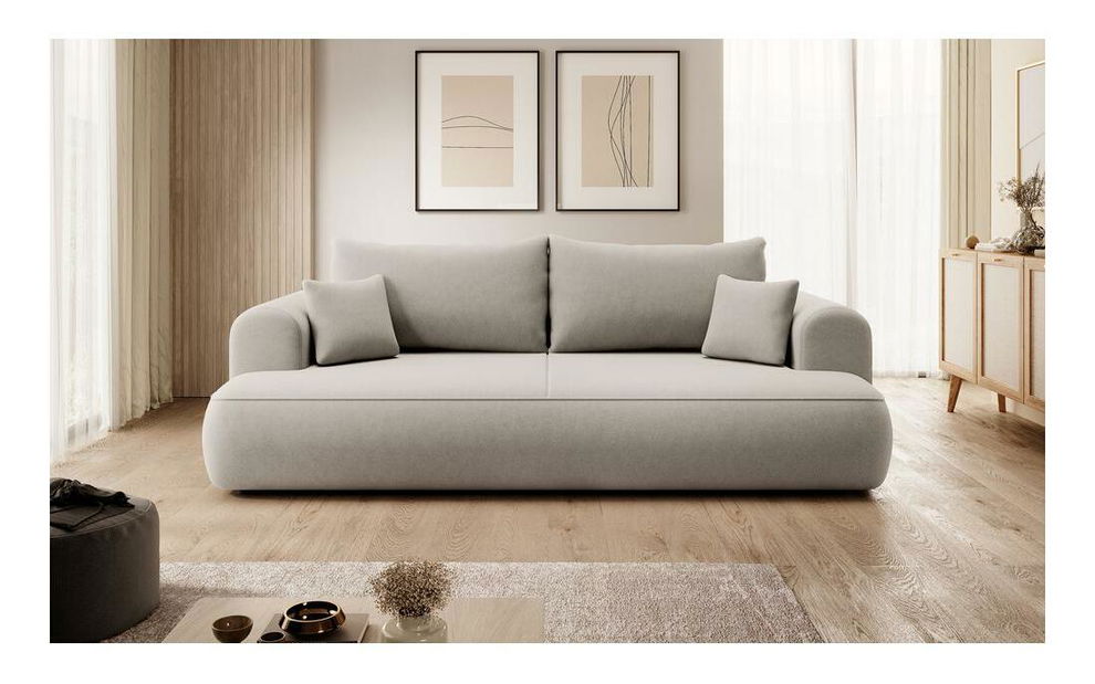 Pohovka trojsedačka Olivo S (bílá + černá)