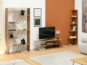 Obývací stěna Healey 2 (dub + černá)