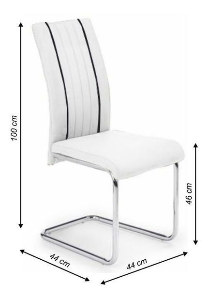 Jídelní židle Limia (bílá + černá)