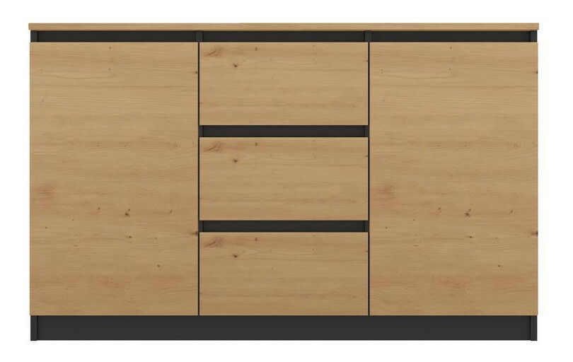 Set 2ks. komod Cervantina 1 (antracit + dub artisan)