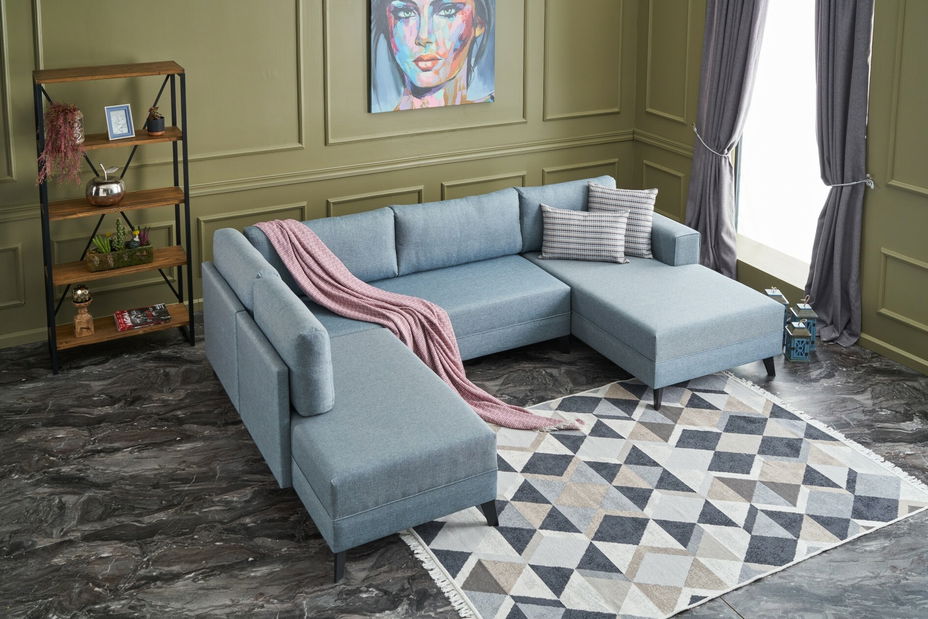 Rohová sedačka Enfant (Modrá)