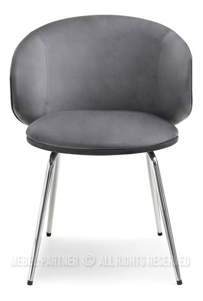 Židle Carmen (grafit + chromová)