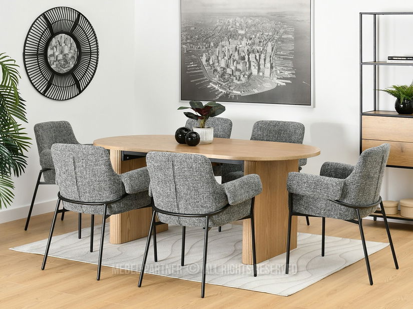 Židle Mateo (šedá + černá)