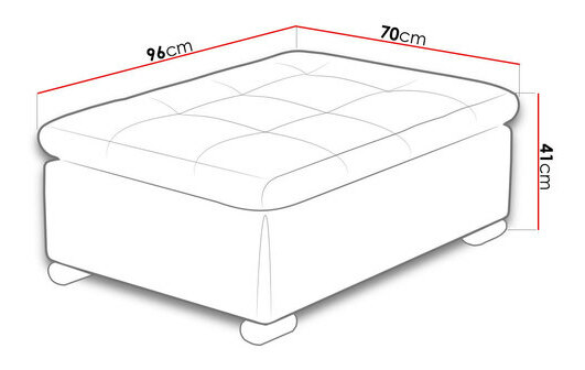 Taburetka Talina velká (ekokůže soft 011 + bristol 2460)