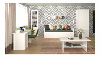 Šatní skříň ERODON (bílá)