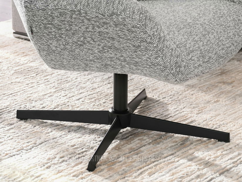 Křeslo Irma (šedá + černá)