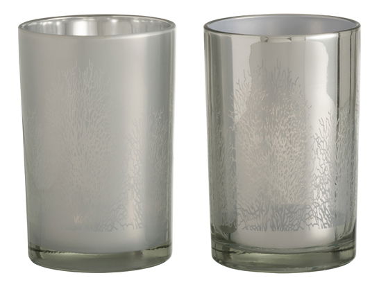 Svícen (stříbrná) 18x12x12cm