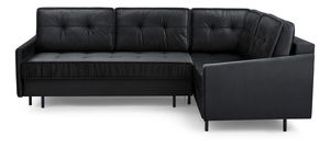 Rohová sedací souprava Aliran (čierna) (P)