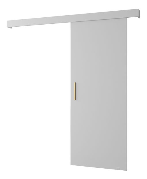 Posuvné dveře 90 cm Sharlene I (bílá matná + bílá + zlatá)