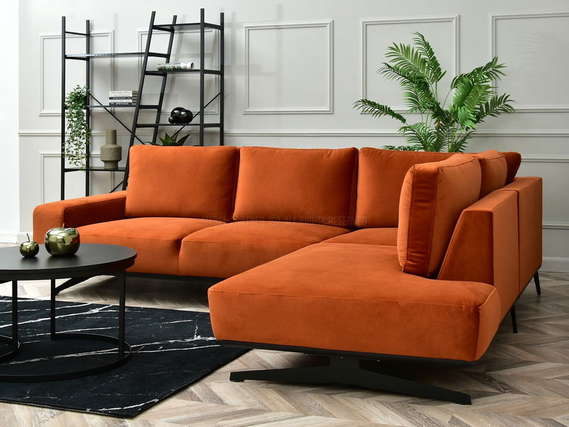 Rohová sedačka Números (černá)