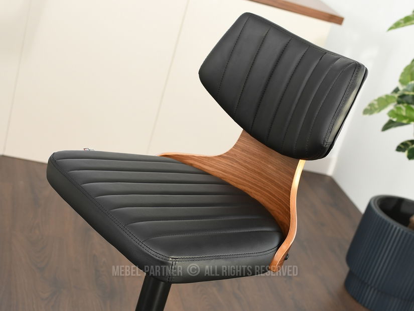 Židle Heroe (ořech tmavý + černá)