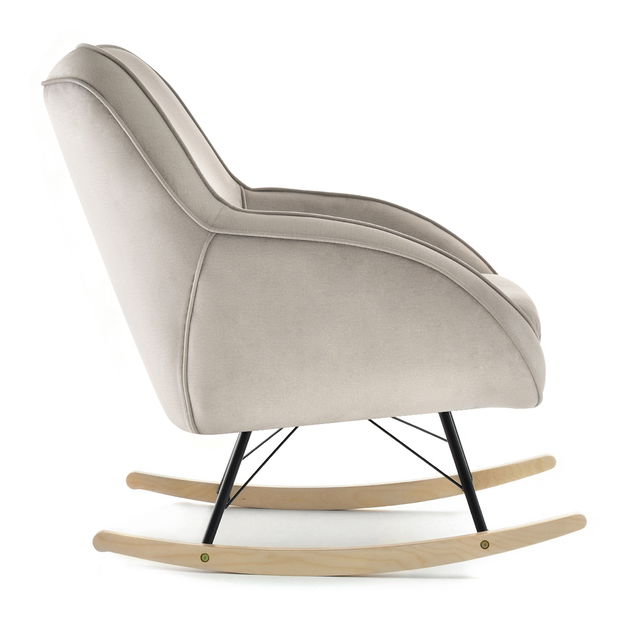 Houpací křeslo Coccolisimo (béžová + černá)