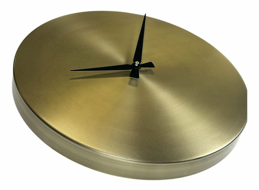 Nástěnné hodiny Silve (ořech + šedá)