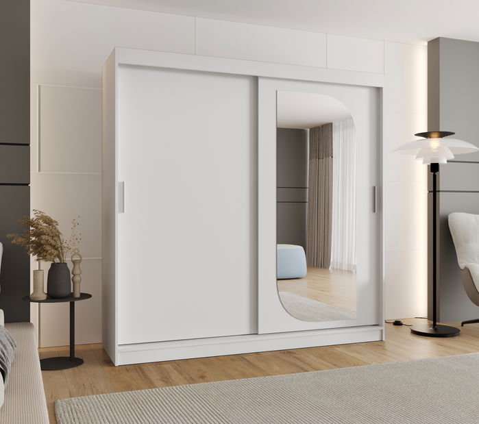 Šatní skříň 200 cm Lulu (bílá)