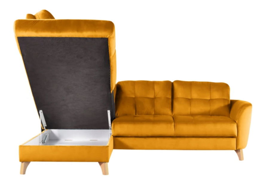 Rohová sedačka BRW Vista (žlutá) (L)