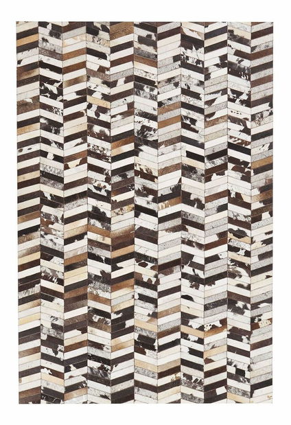 Koberec 140x200 cm ALYA (hnědá + krémová)