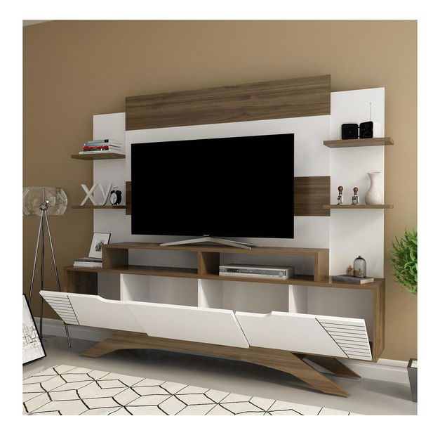 Obývací stěna Dajama 2 (ořech + bílá)