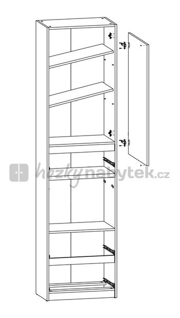 Regál BRW Moden REG1D3S/60