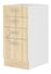 Dolní kuchyňská skříňka Sylrona 40 D 4S BB (bílá + dub sonoma)