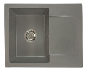 Kuchyňský dřez Dalgam (šedá) (se 3 otvory pro baterii) (P)
