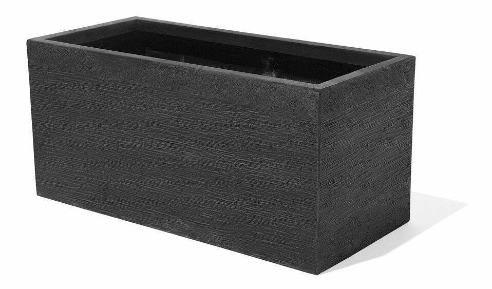 Květináč MIMA 38x80x37 cm (keramika) (černá)