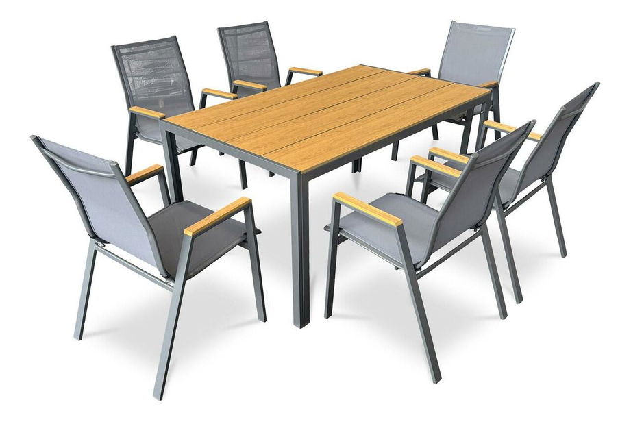 Zahradní stůl Asumio (dub) (pro 4-6 osob)