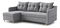 Rohová sedací souprava Lou (L) (šedá)