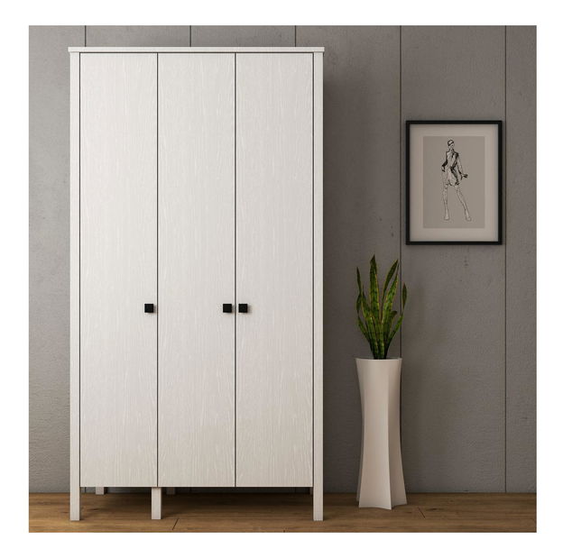 Šatní skříň Franc 68 (bílé dřevo)