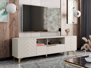 TV skříňka/stolek Semprum 2D1SZ (písková béžová)