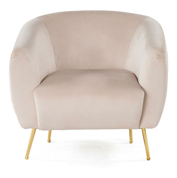 Křeslo Essia (béžová + zlatá)