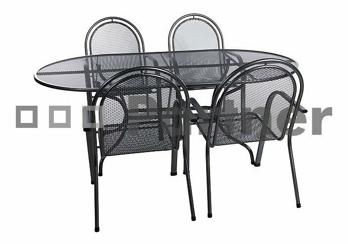 Zahradní nábytek Corina IV 190 cm 1+4 (Kov)