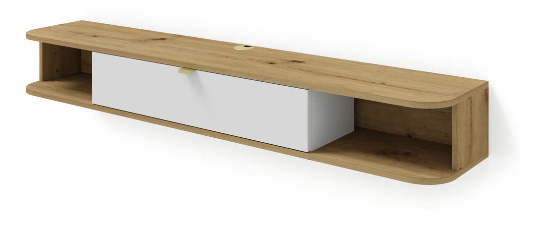 TV stolek/skříňka Ikaro (dub artisan + bílá)