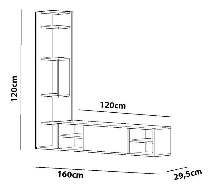 Obývací stěna Perla set (bílá)