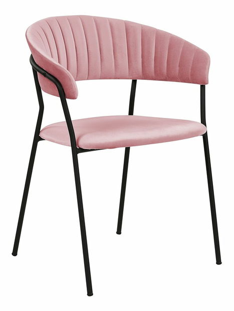 Set 2 ks jídelních židlí Marza (růžová)