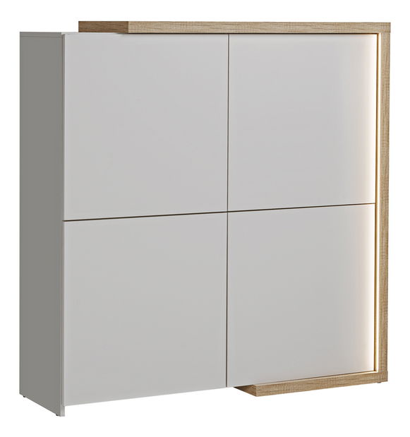 Skříňka Dares K02 (dub grand přírodní + kašmír)