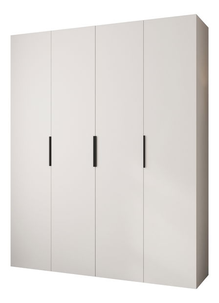 Šatní skříň 200 cm Carmela 40-4 (bílá + černá)