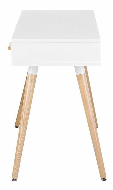 Kancelářská sestava Enzo (bílá + světlé dřevo)