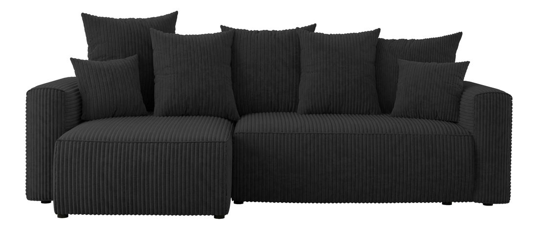 Rohová sedačka Denia (L) (černá)