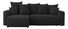 Rohová sedačka Denia (L) (černá)