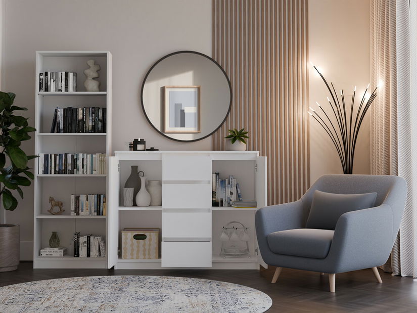 Komoda Musecalo 8 (bílá)