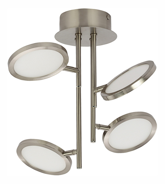 Stropní/nástěnné svítidlo LED Corsus 56005-18 (moderní/designové) (nikl + satinovaná)